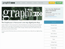 Tablet Screenshot of graphiczoo.com